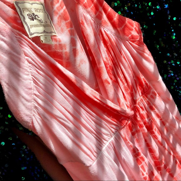 PINK ROSE⚡️Tie-Dye Spring/Summer Maxi Dress_M - Picture 6 of 8